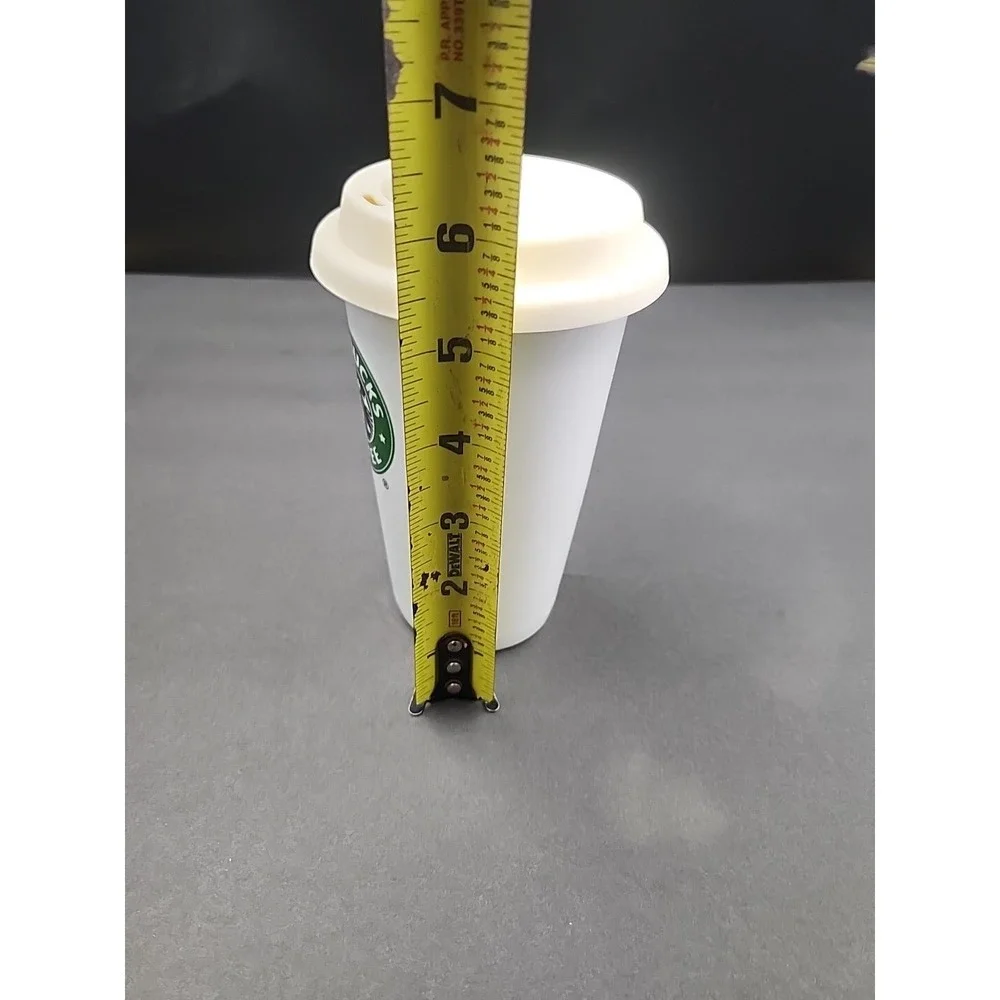 2010 Starbucks Ceramic Travel Coffee Tea Mug Cup With‎ Silicone Lid 6